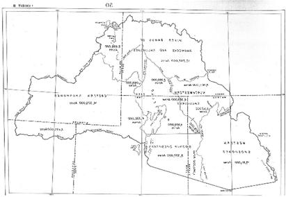 肖肖尼-班诺克部落保留地地图